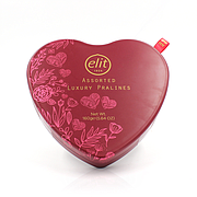 Assorted Luxury Heart Shape Chocolate Tin 160g