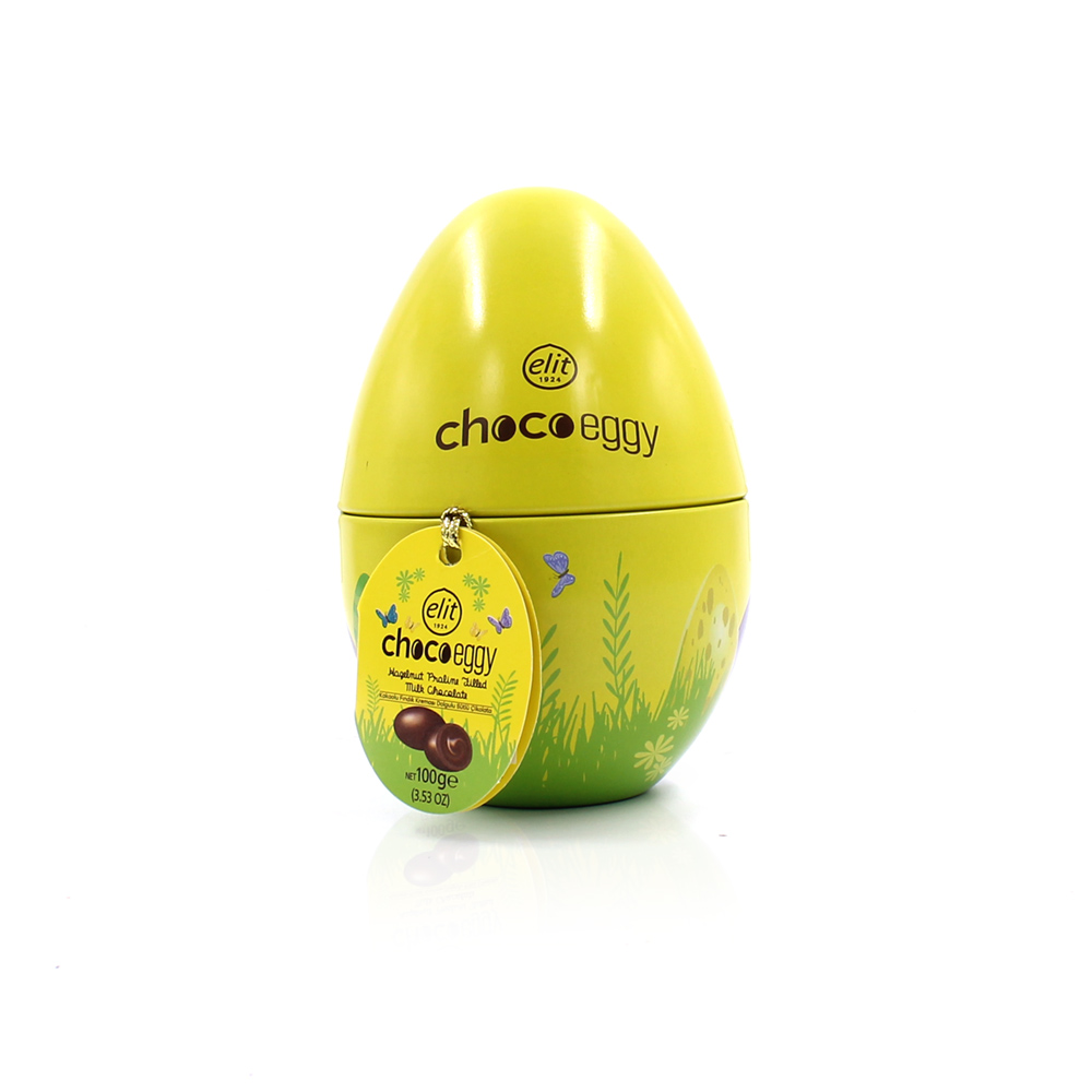 Choco Eggy 100g Yellow Tin