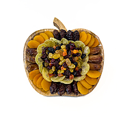 Apple Wooden Tray Dates & Dried Fruits 
