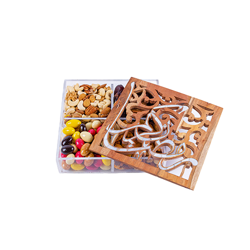 Mother-of-Pearl Wooden Box – Square