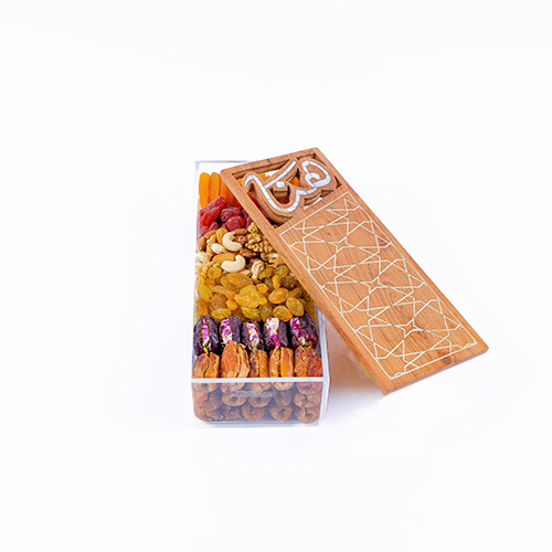 Luxury Stuffed Dates &amp; Fruits – Wooden Box