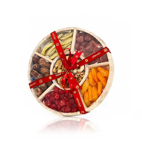 Fruits &amp; Dates Round Tray