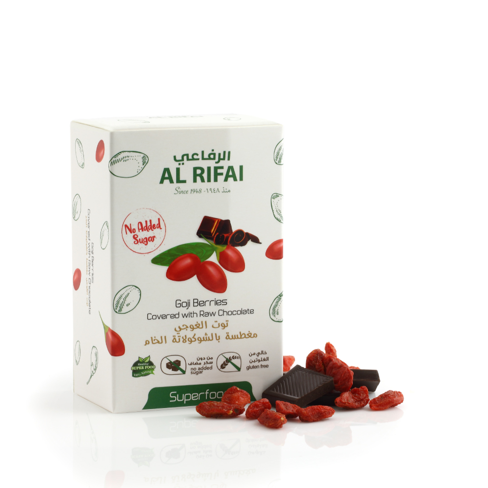 Goji Berries Covered With Raw Chocolate-No Added Sugar